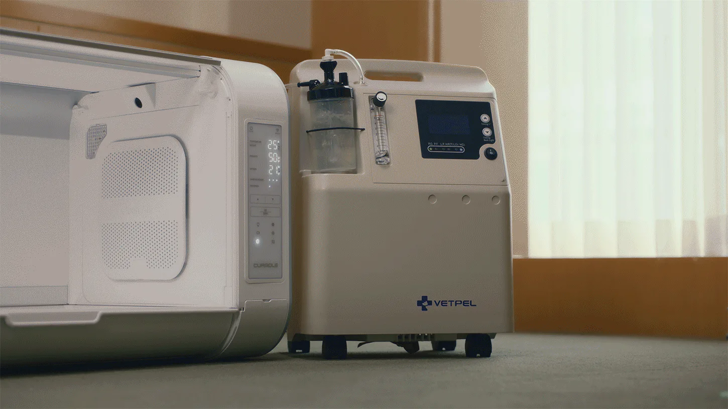 Curadle Smart Care Incubator PRO 120: Подключаемое кислородное оборудование