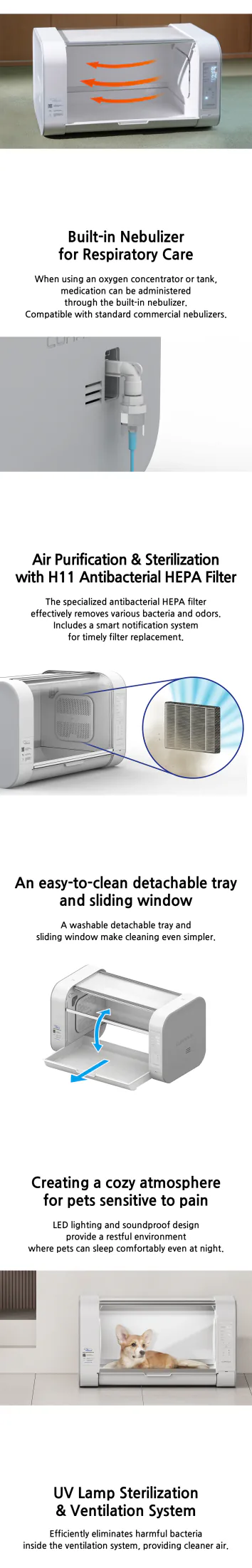 Curadle Smart Care Incubator PRO 120: Конструкция и оснащение камеры