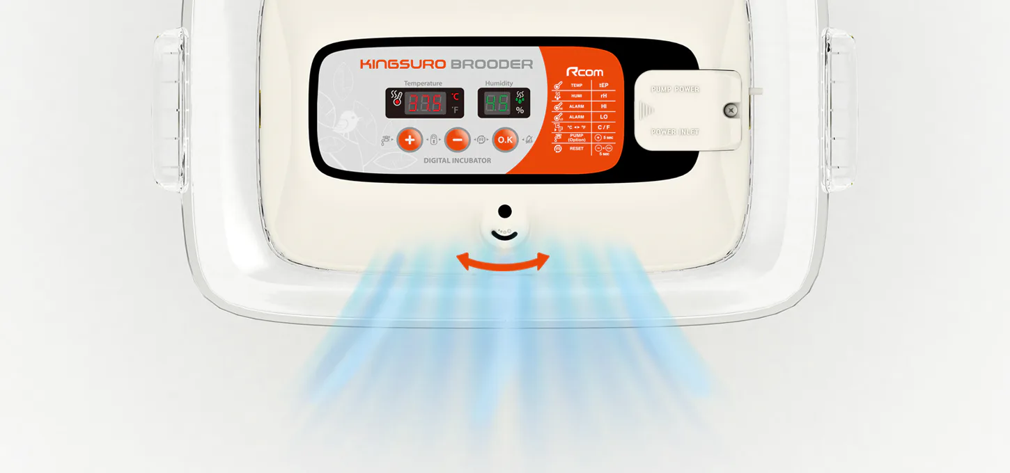 Rcom KINGSURO MAX BROODER (APS): Циркуляция воздуха